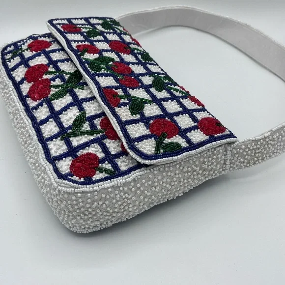 Cherry beaded bag made in India NWT TikTok Instagram Viral - Picture 4 of 8